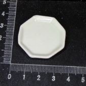 陶器　盆　白8角形